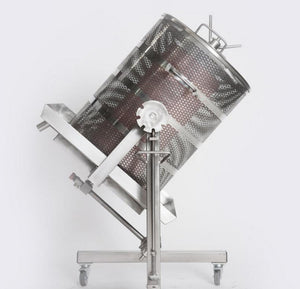 KRENN Hydropresse aus Edelstahl 160 Liter Wasserdruckpresse kippbar Wasserpresse